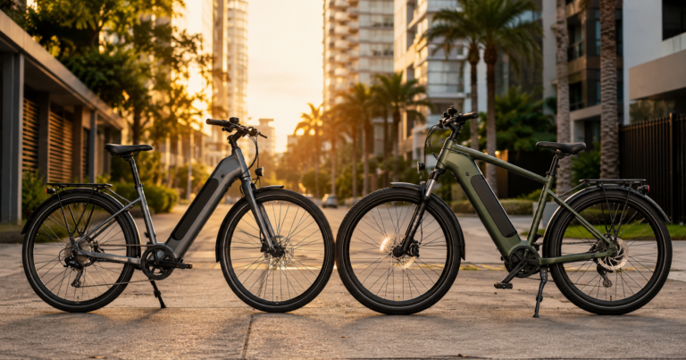 Comparação entre bicicleta elétrica Duos E-Maxx 800W e Oimotoo S8 500W
