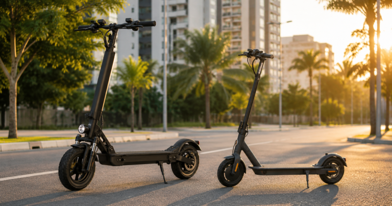 Comparação entre patinete elétrico 350W e 500W