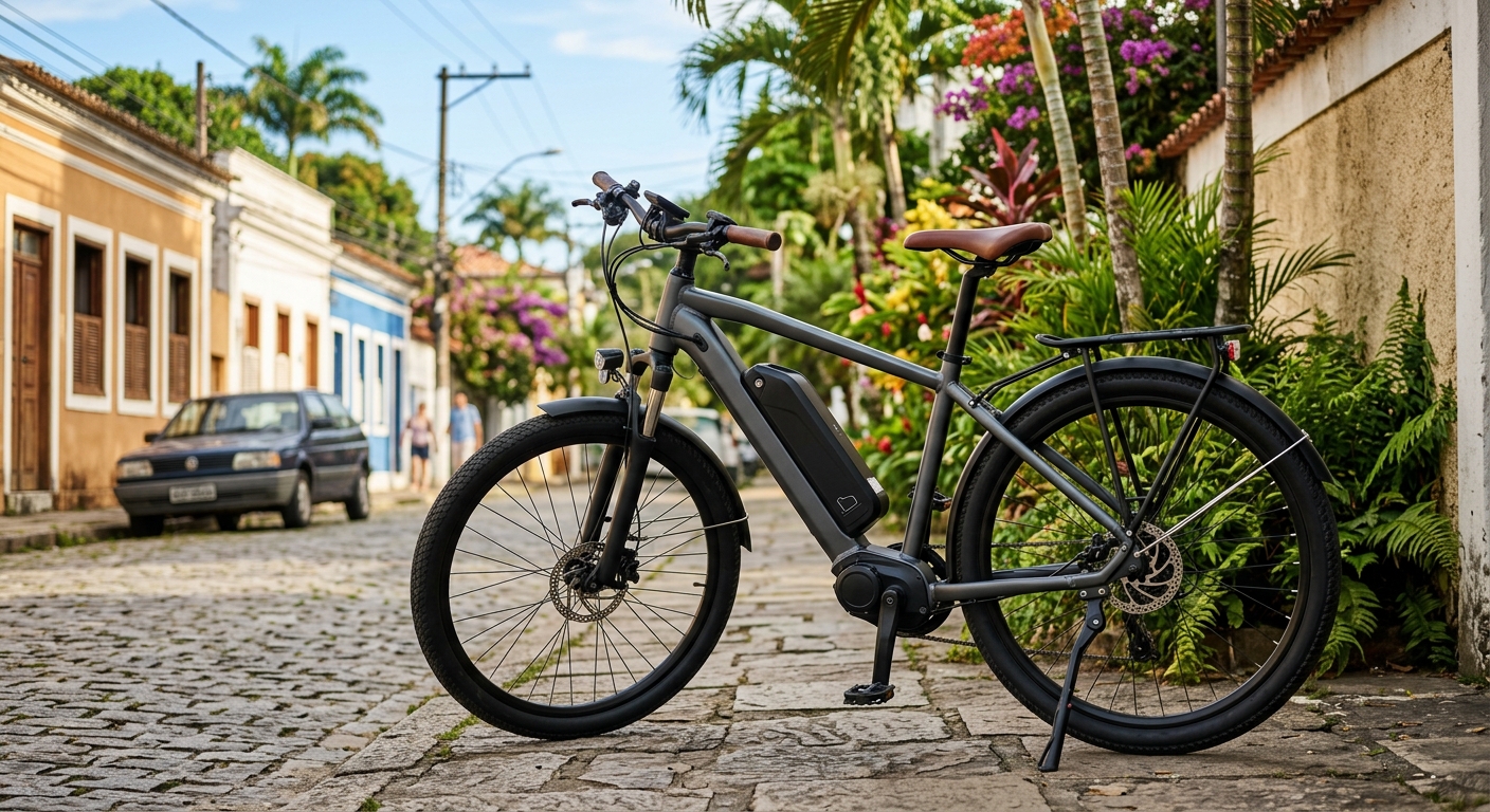 Bicicleta elétrica ilustrando Bicicletas Elétricas 1000W