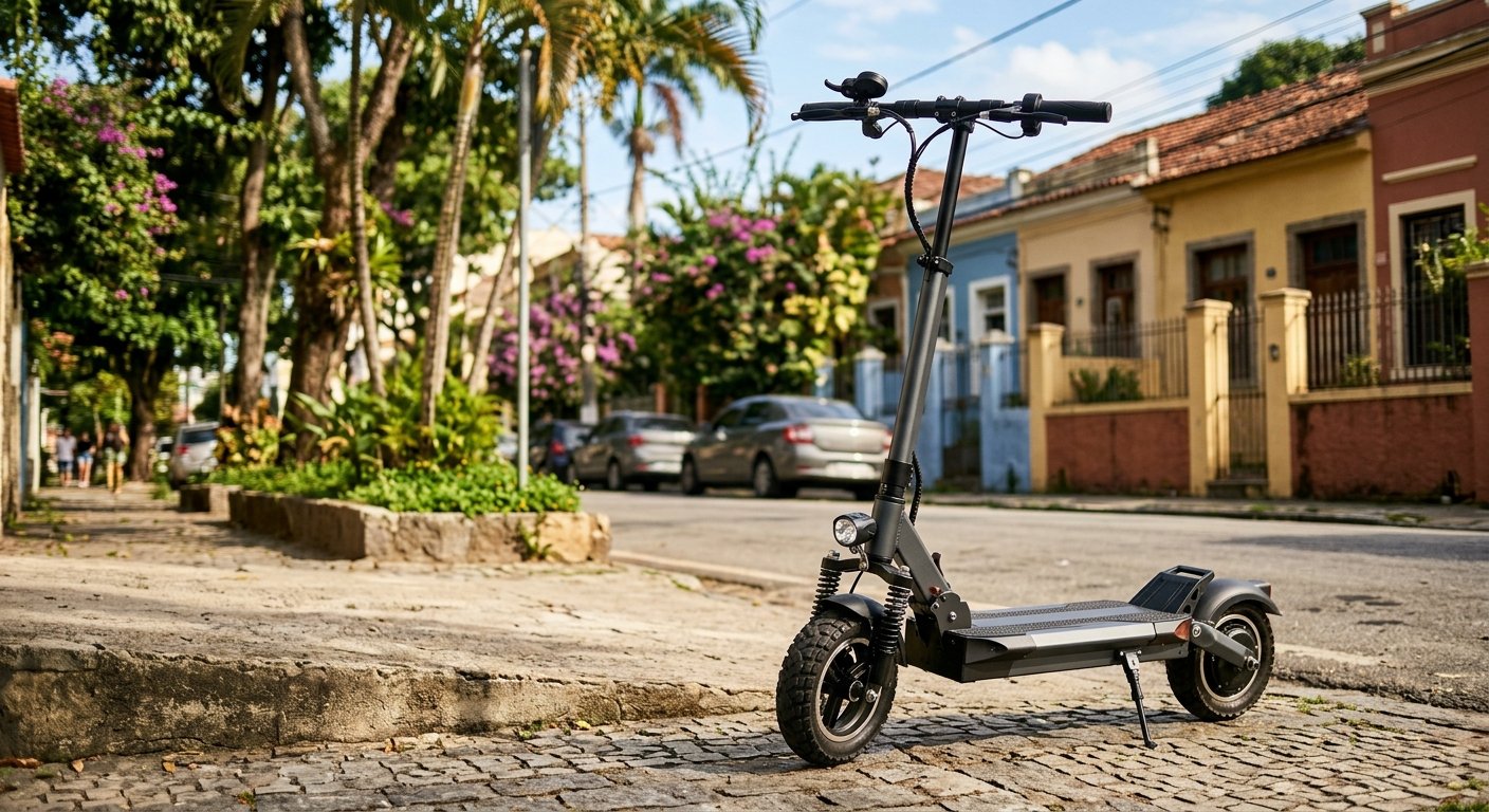 Patinete elétrico ilustrando Guia Completo de Patinetes Elétricos para Adultos no Brasil (2026)