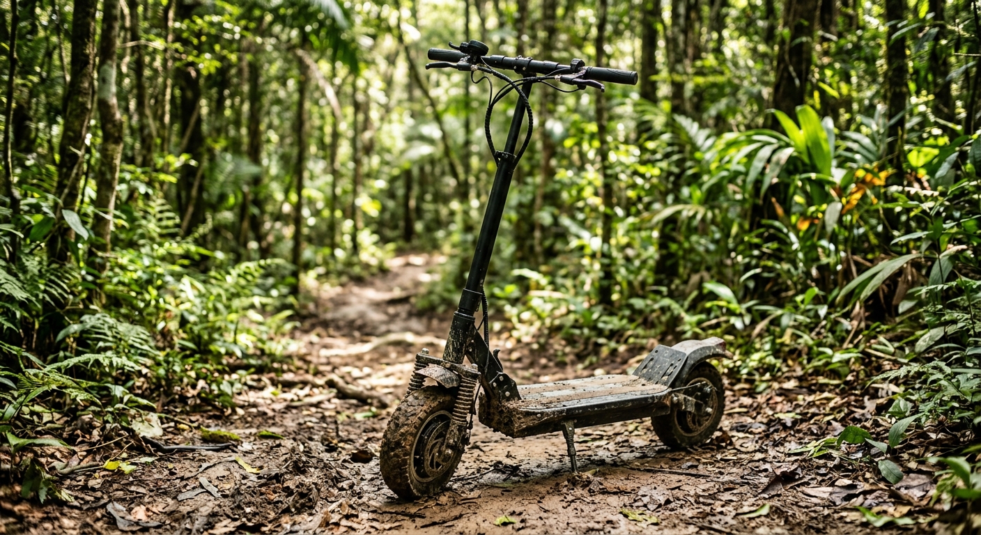 Patinete elétrico ilustrando Patinete Elétrico Off-Road