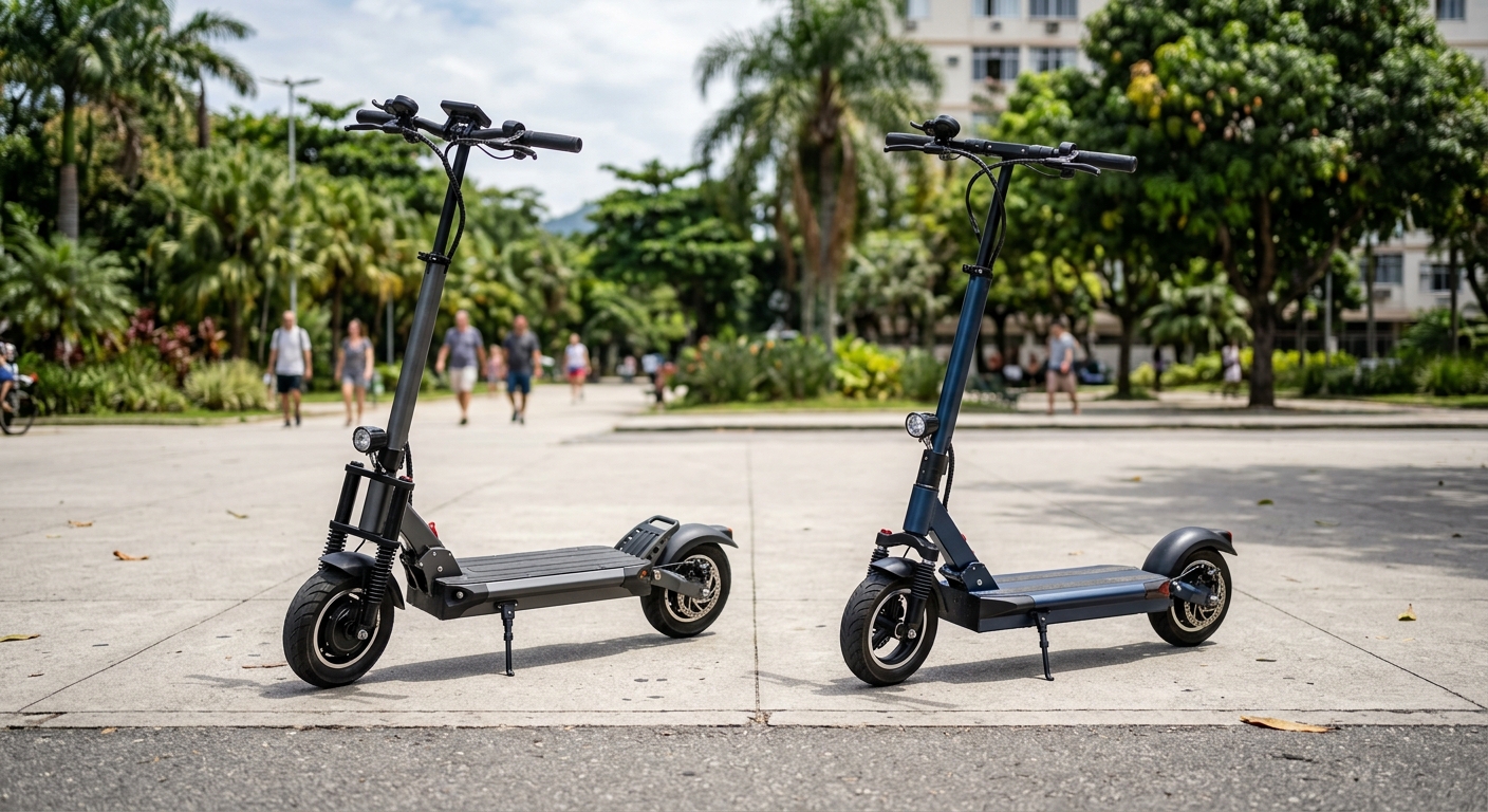 Patinete elétrico ilustrando Patinete Premium 500W vs Honeywhale M2 Pro