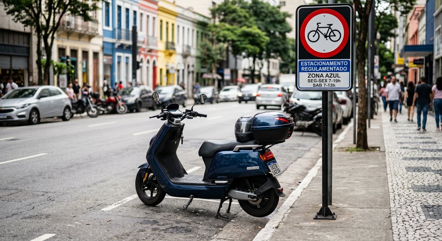 Scooter elétrica ilustrando Autopropelido Elétrico