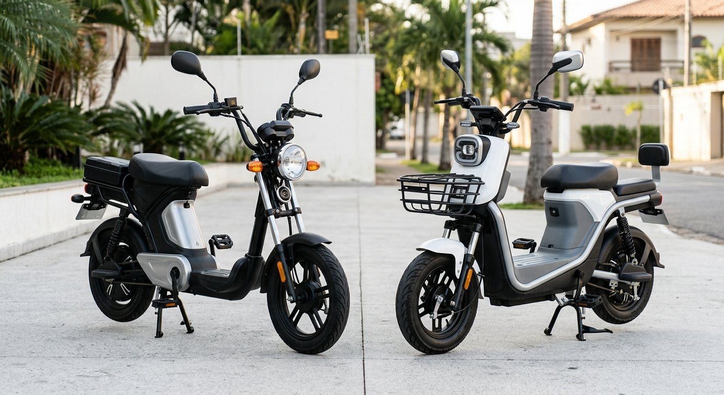 Scooter elétrica ilustrando Scooter Elétrica 1000W vs 2000W