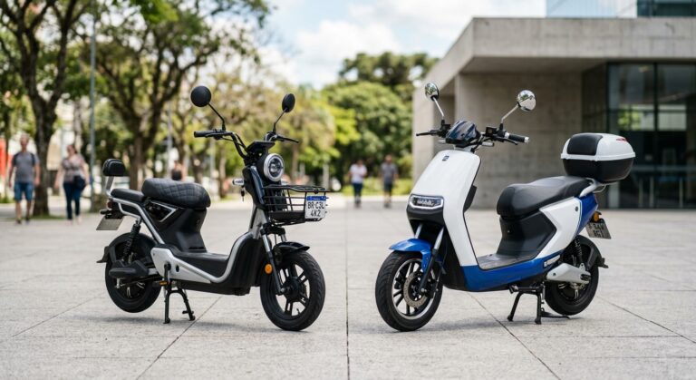 Scooter elétrica ilustrando Moto Scooter X12 vs JET 1000W