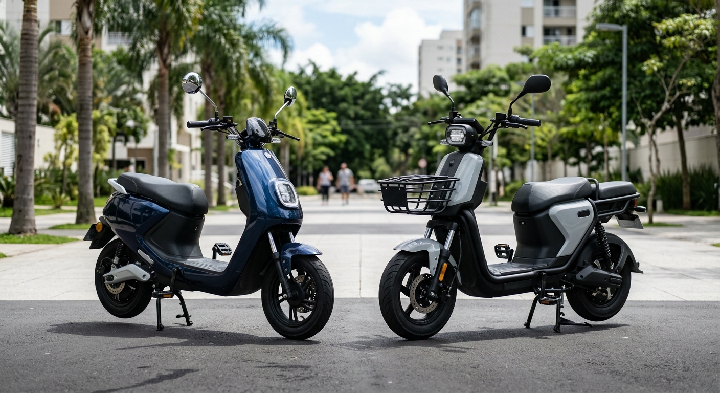 Scooter elétrica ilustrando Citycoco vs Scooter Autopropelida